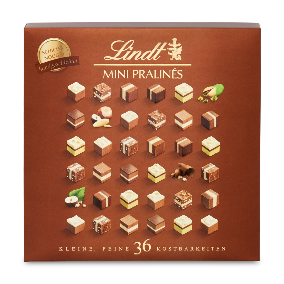 Lindt Mini Pralinés Schicht-Nougat 165g
