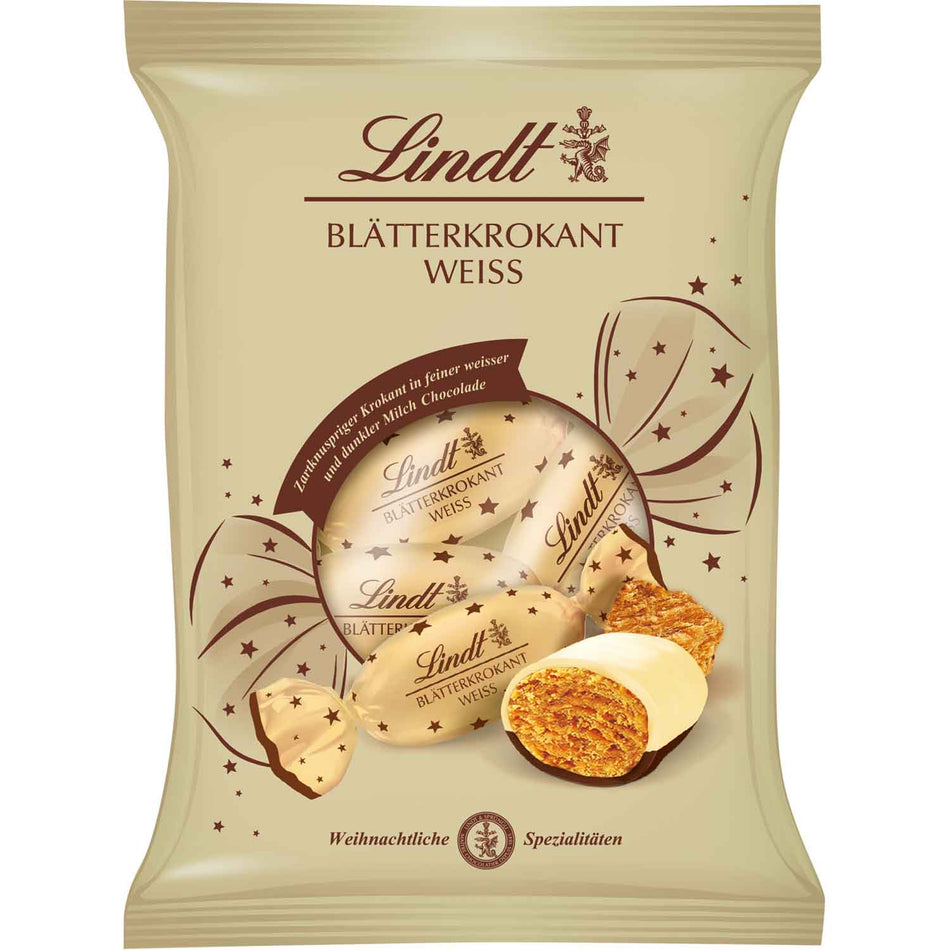Lindt Blätterkrokant Weiß 90g