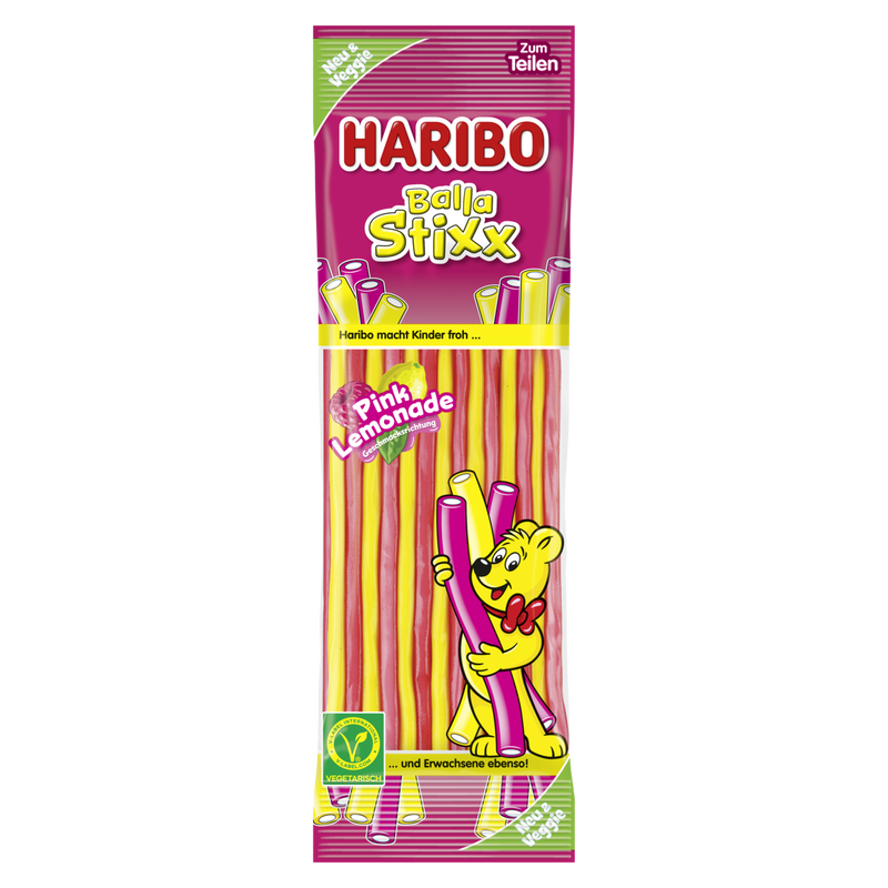 Haribo Balla Stixx Pink Lemonade 175g