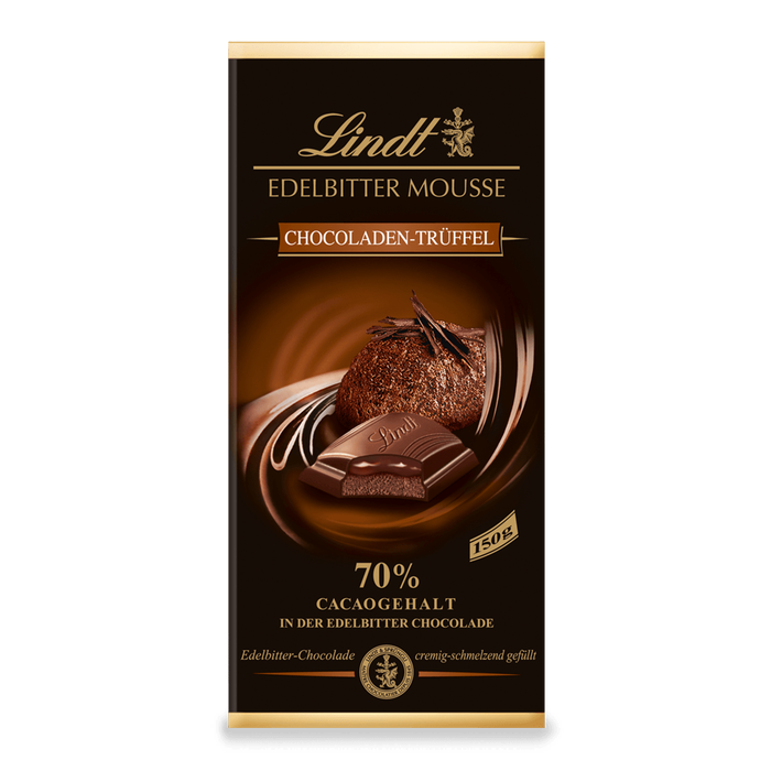 Lindt Edelbitter Mousse Chocoladen-Trüffel Tafel 150g