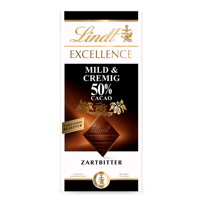 Lindt Excellence Mild & Cremig 50% Tafel 100g