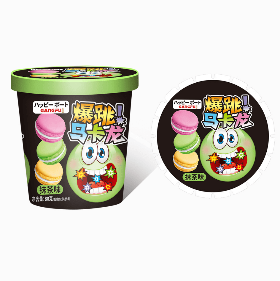 Gangfu Popping Macarons Matcha 80g