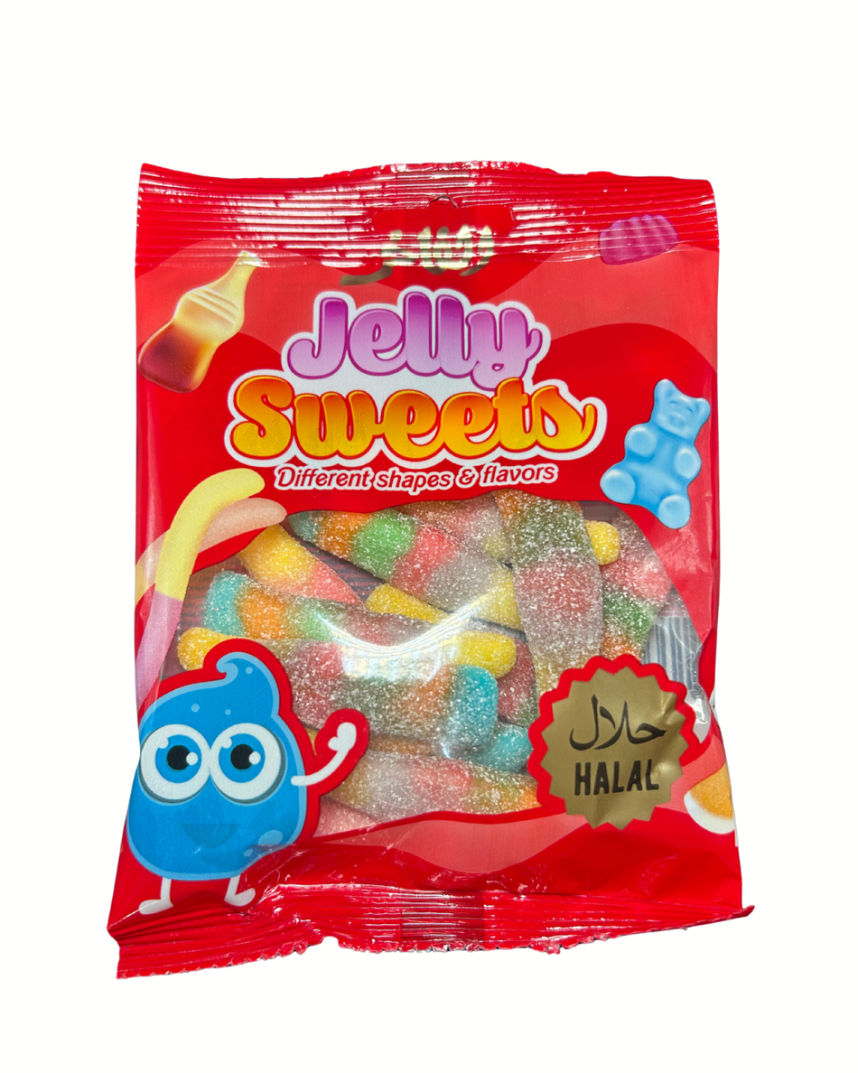 Jelly Sweets - Saure Würmer 80g