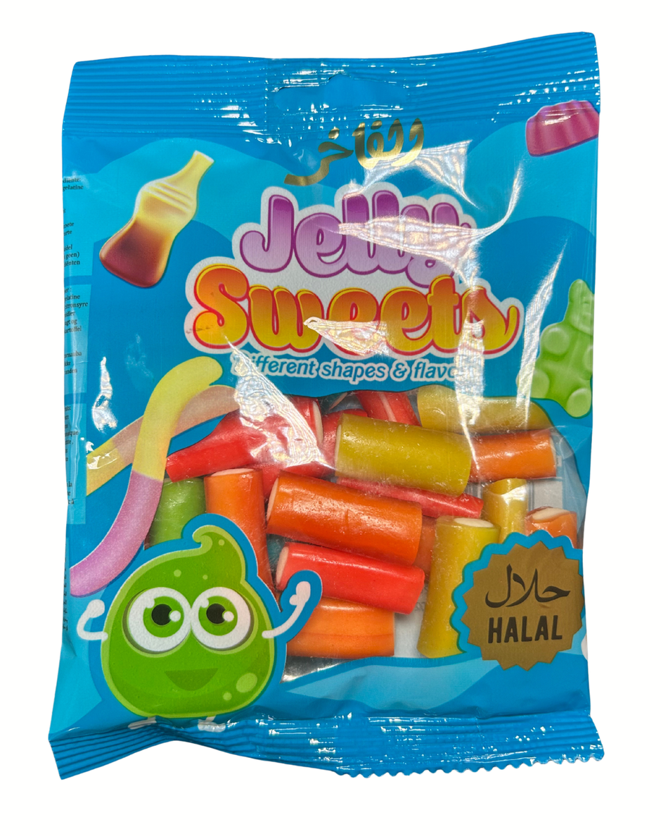 Jelly Sweets - Bunte Fruchtgummi Sticks 80g