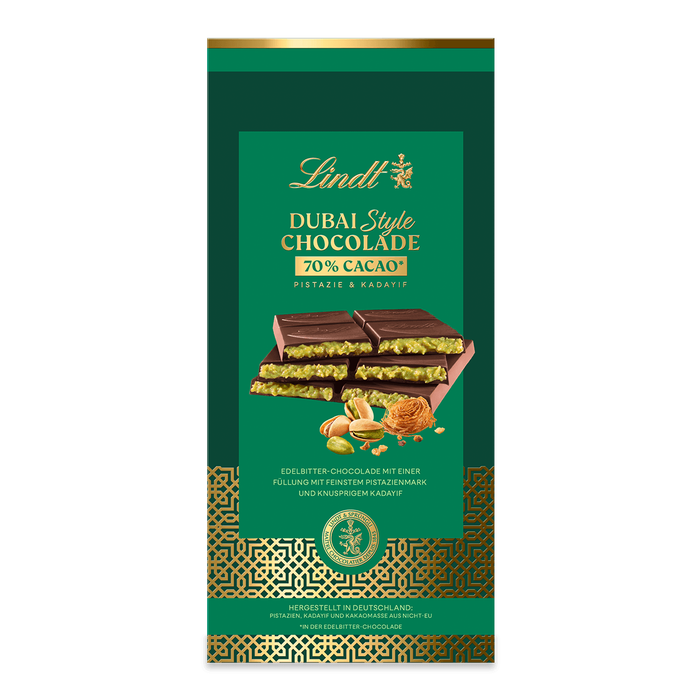 Lindt Dubai Style Chocolade Dunkel 145g
