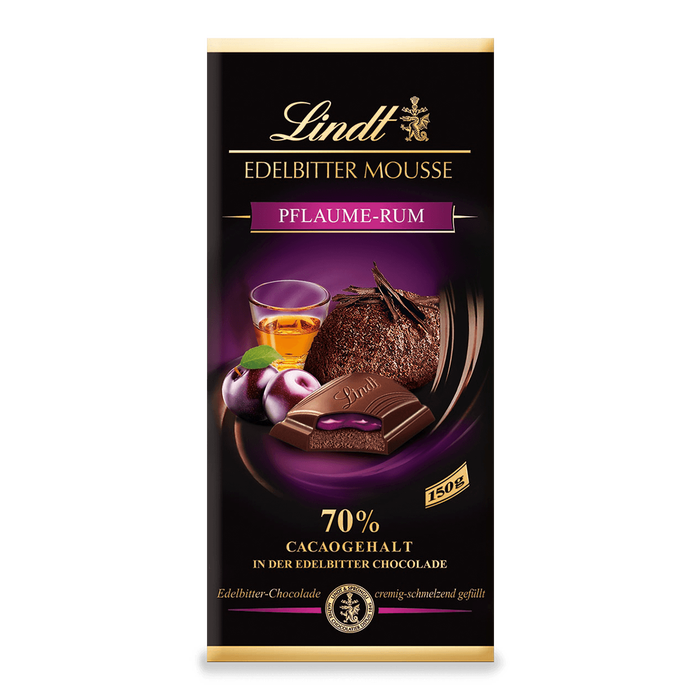 Lindt Edelbitter Pflaume-Rum Tafel 150g