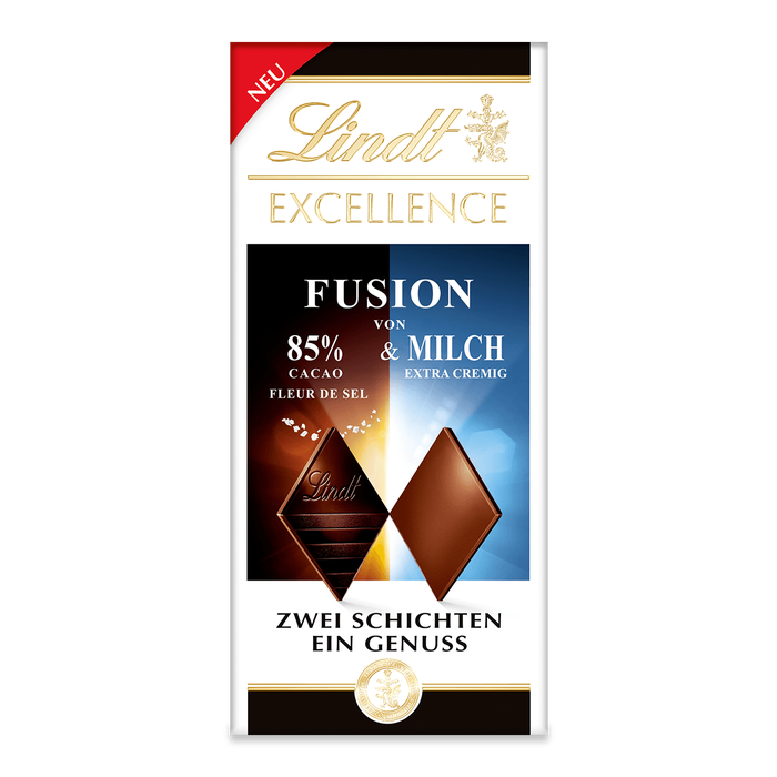 Lindt Excellence Fusion 85% & Fleur de Sel 100g