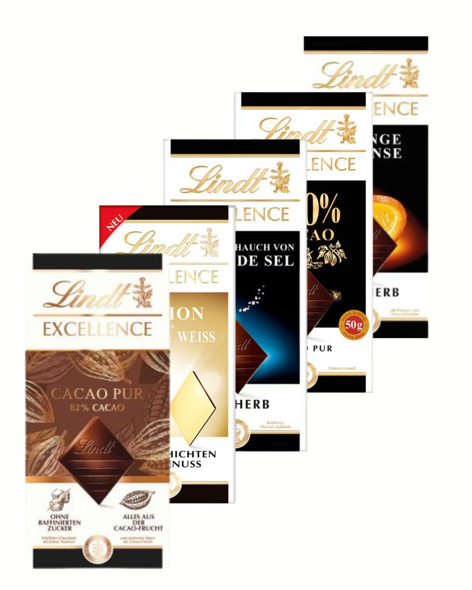 Lindt Excellence Probier Set 5 Tafel 400g