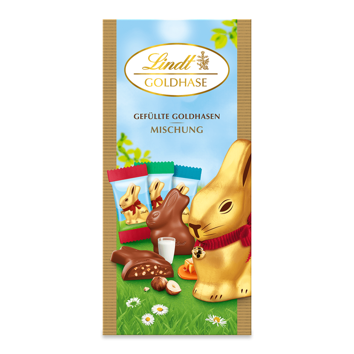 Lindt Gefüllte Goldhasen Mischung 80g