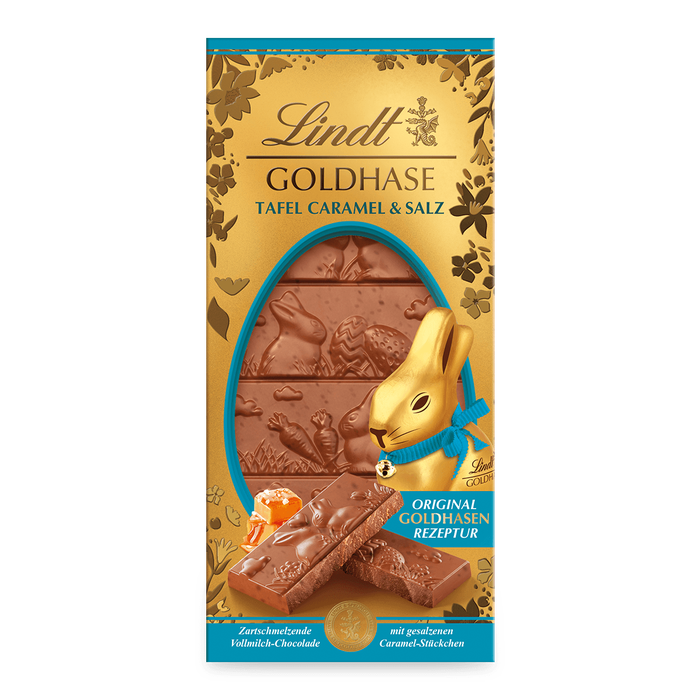 Lindt Goldhasen Tafel Caramel & Salz 120g