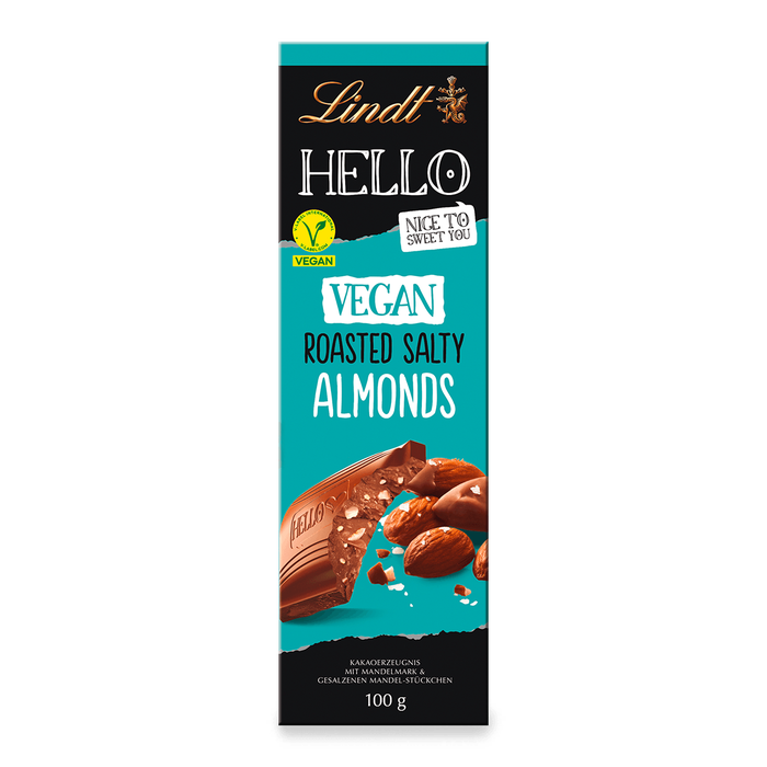 Lindt Hello Vegan Roasted Salty Almonds Tafel 100g