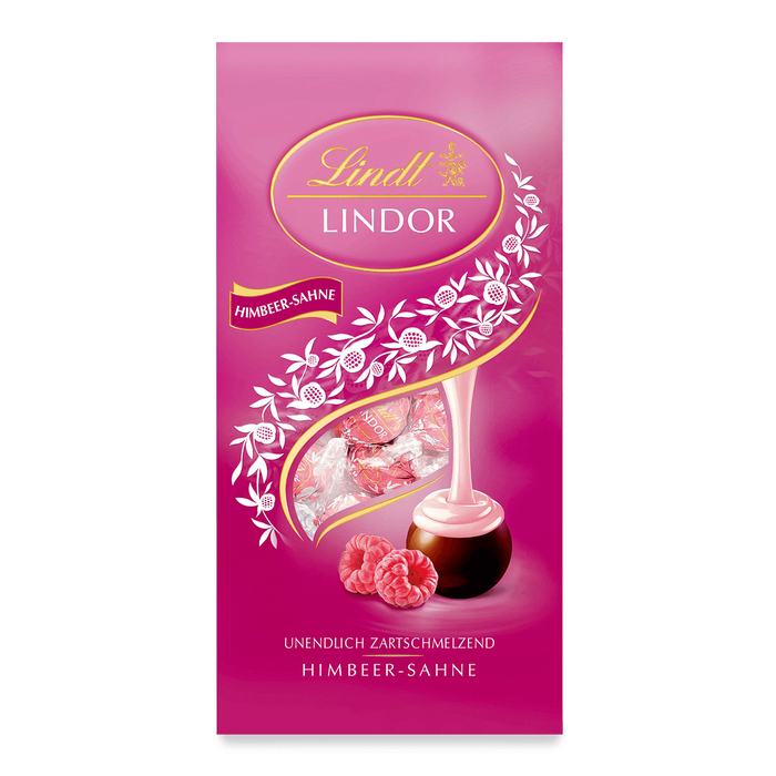 Lindt Lindor Beutel Himbeer 137g