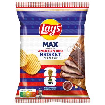 Lay's Max American BBQ Brisket 110g MHD