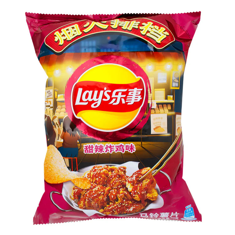 Lay's Sweet & Spicy Chicken Chips 70g