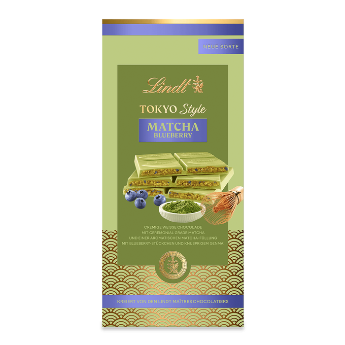 Lindt Tokyo Style Chocolade Matcha Blueberry 145g
