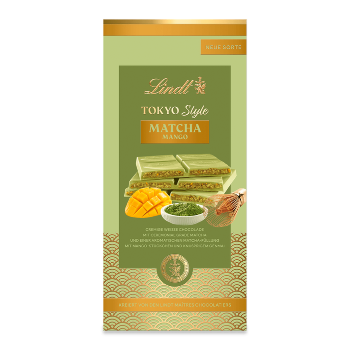Lindt Tokyo Style Chocolade Matcha Mango 145g