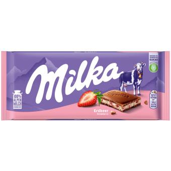 Milka Erdbeer Tafel 90g