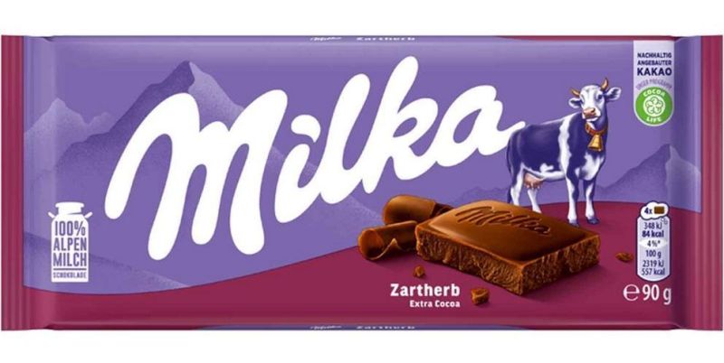 Milka Zartherb Tafel 90g