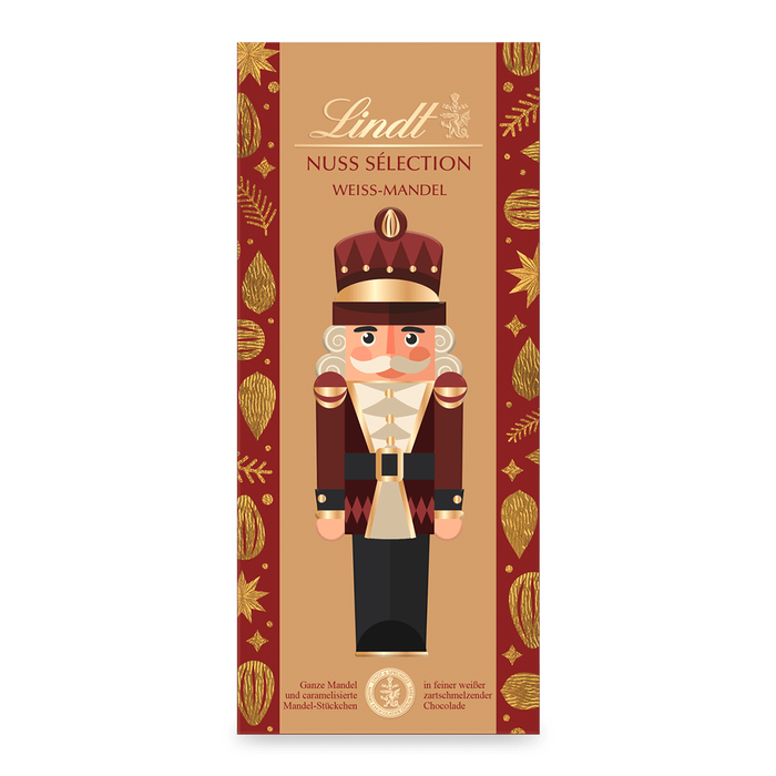 Lindt Nuss Sélection Weiße Mandel Tafel 150g