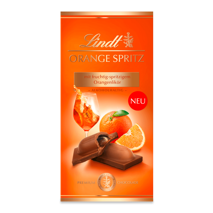 Lindt Orange Spritz Tafel 100g