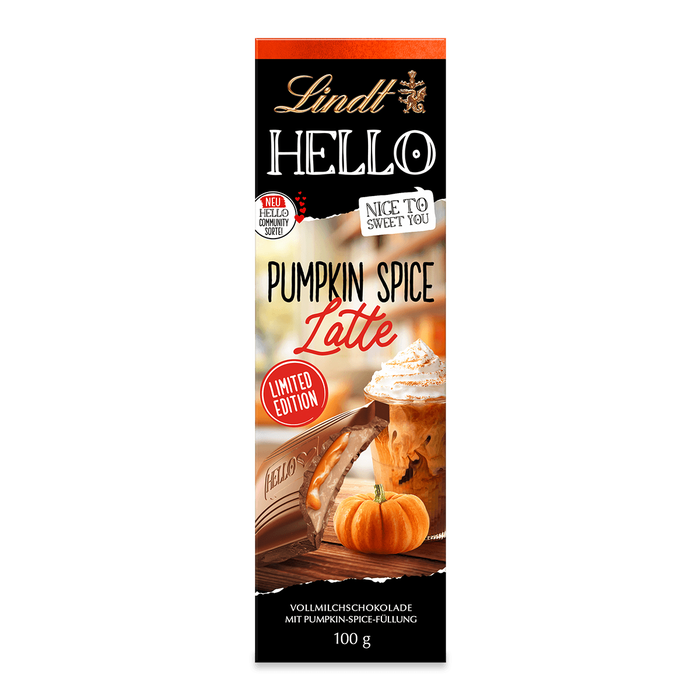 Lindt Hello Pumpkin Spice Tafel 100g