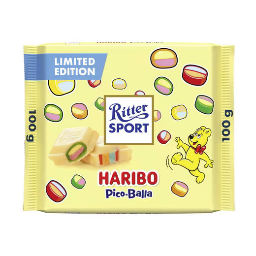 Ritter Sport Haribo Pico-Balla weiße Schokolade 100g