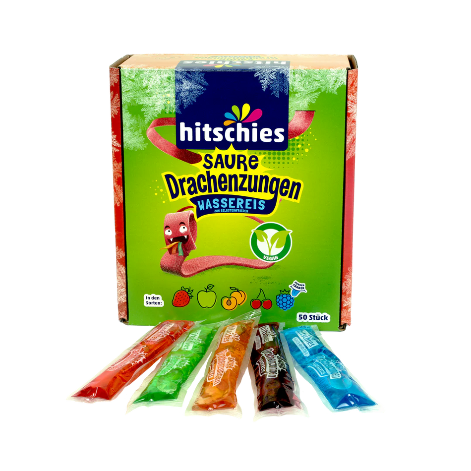 Hitschies Saure Drachenzungen Wassereis 50er Box 2000ml