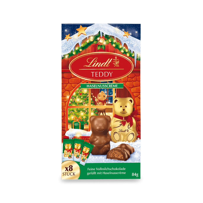 Lindt Teddy gefüllt Nusscreme 84g
