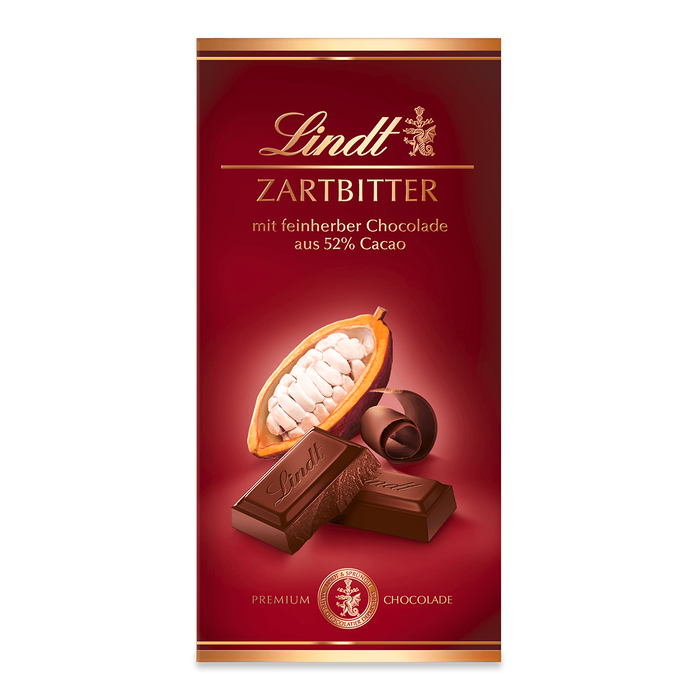 Lindt Zartbitter 52% Kakao Tafel 100g
